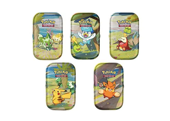 Pokemon Paldea Friends Mini Tin Display Box