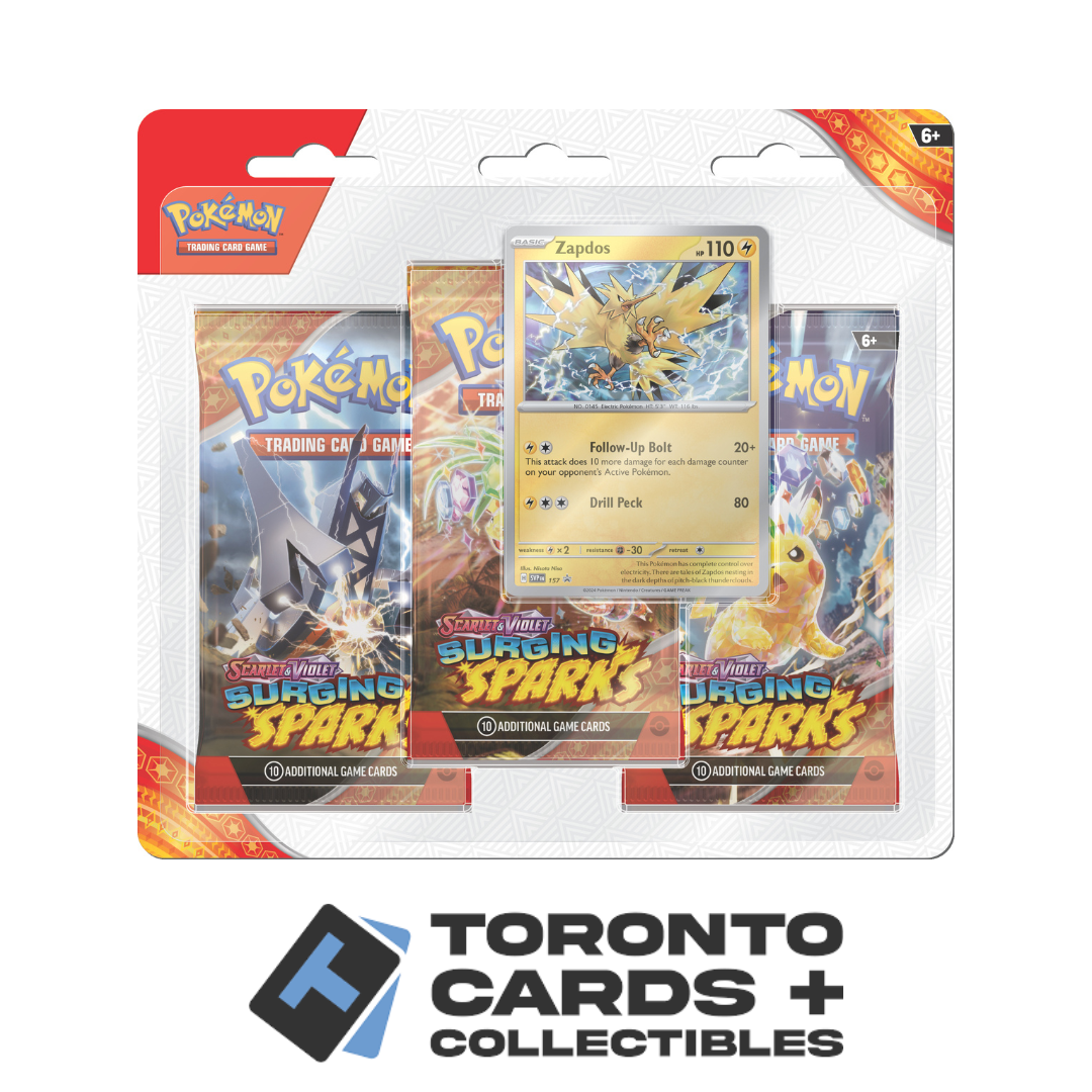 Pokemon - Scarlet & Violet - Surging Sparks - 3-pack Blister (Pre-Order) - Random Art