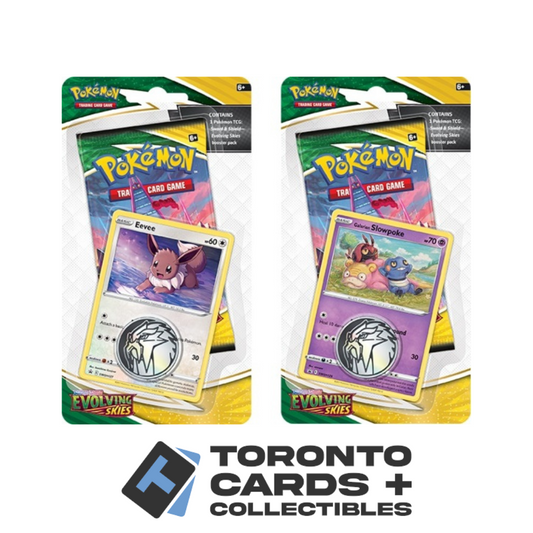 Pokémon TCG: Sword & Shield-Evolving Skies Sleeved Checklane Booster Pack (10 Cards) - Random Art