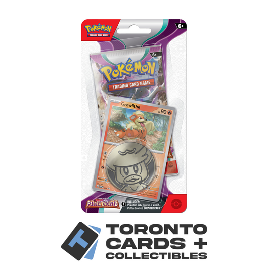 Pokémon TCG: Scarlet & Violet-Paldea Evolved Sleeved Checklane Booster Pack (10 Cards) - Random Art