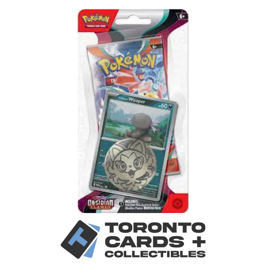 Pokémon TCG: Scarlet & Violet-Obsidian Flames Sleeved Checklane (10 Cards) - Random Art