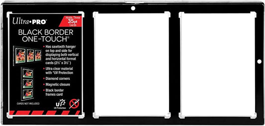 35PT 3-Card Black Border UV ONE-TOUCH Magnetic Holder