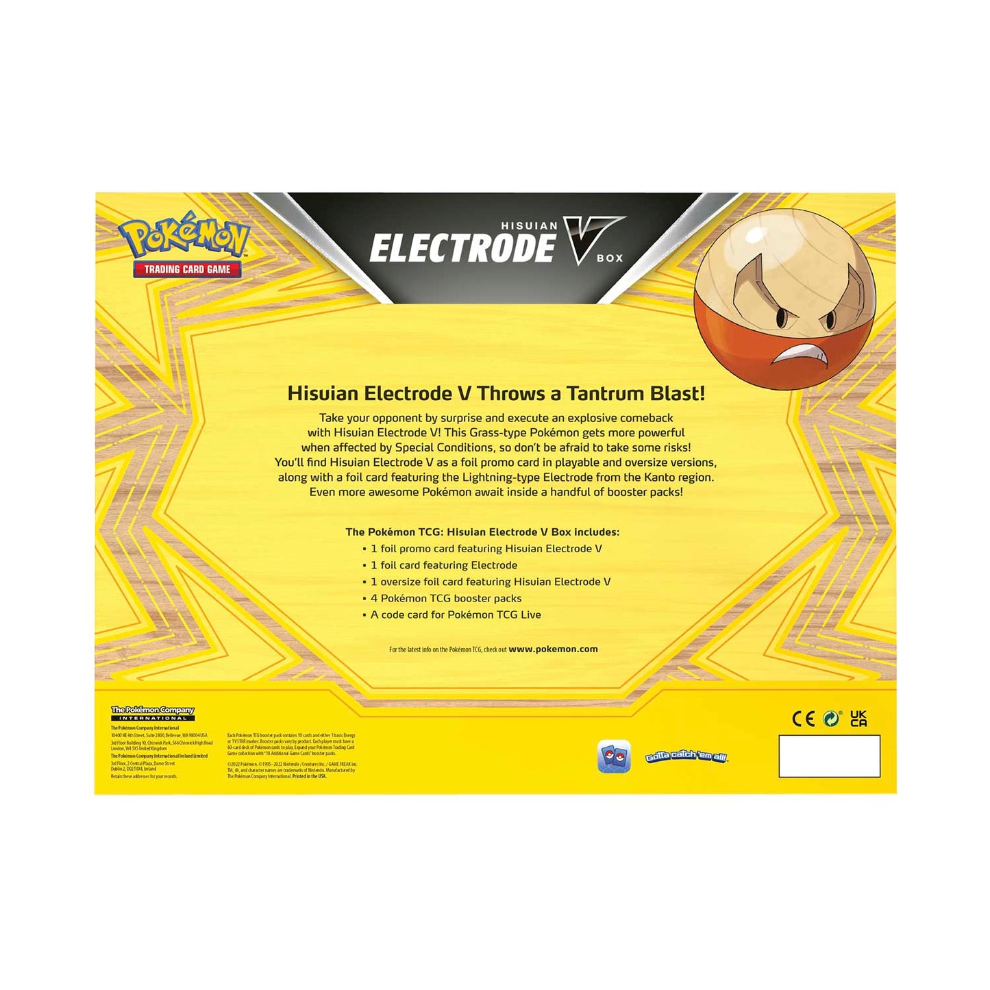 Pokemon TCG: Electrode V Collection Box