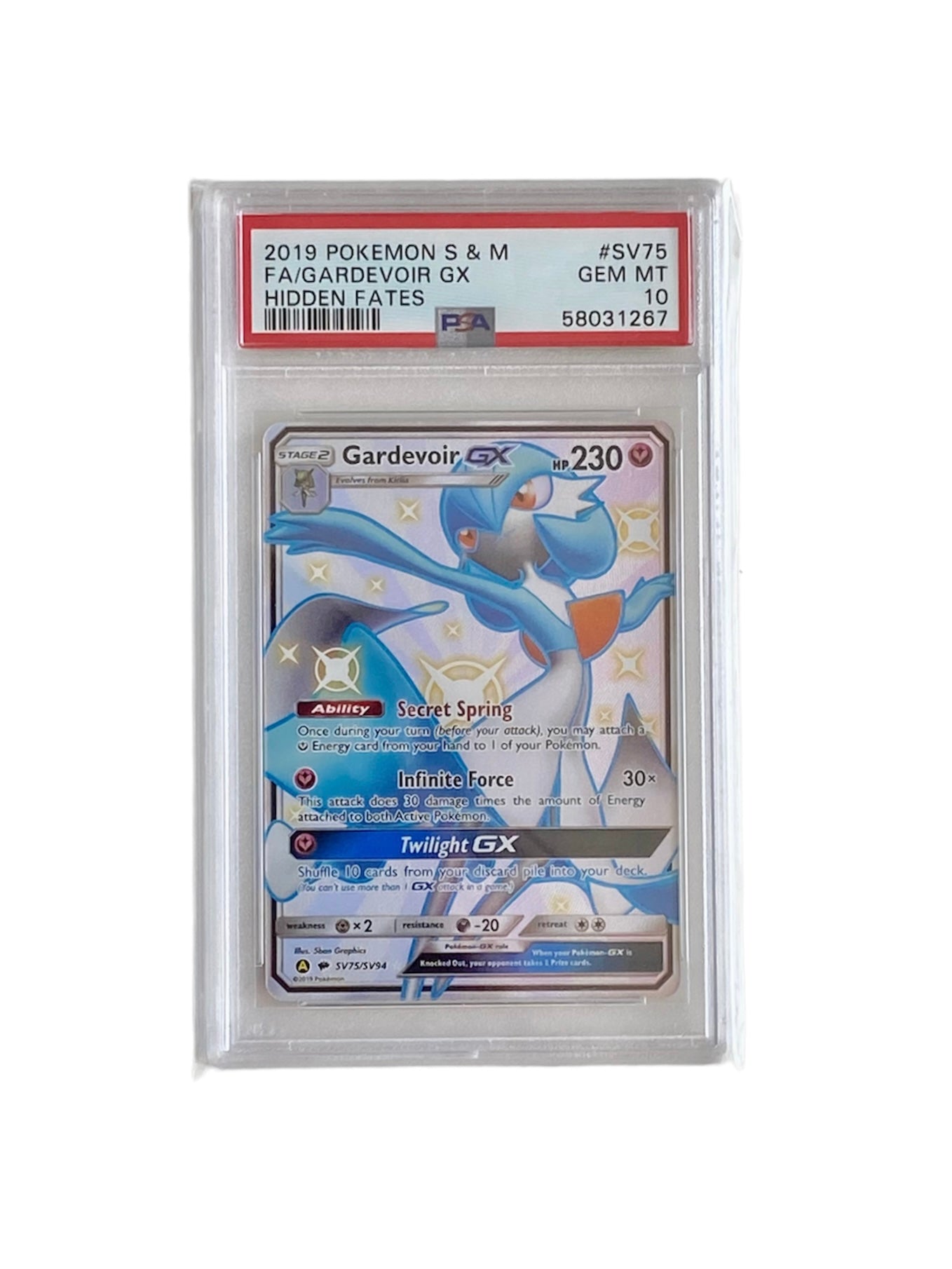 PSA 10 Gardevoir GX Hidden Fates