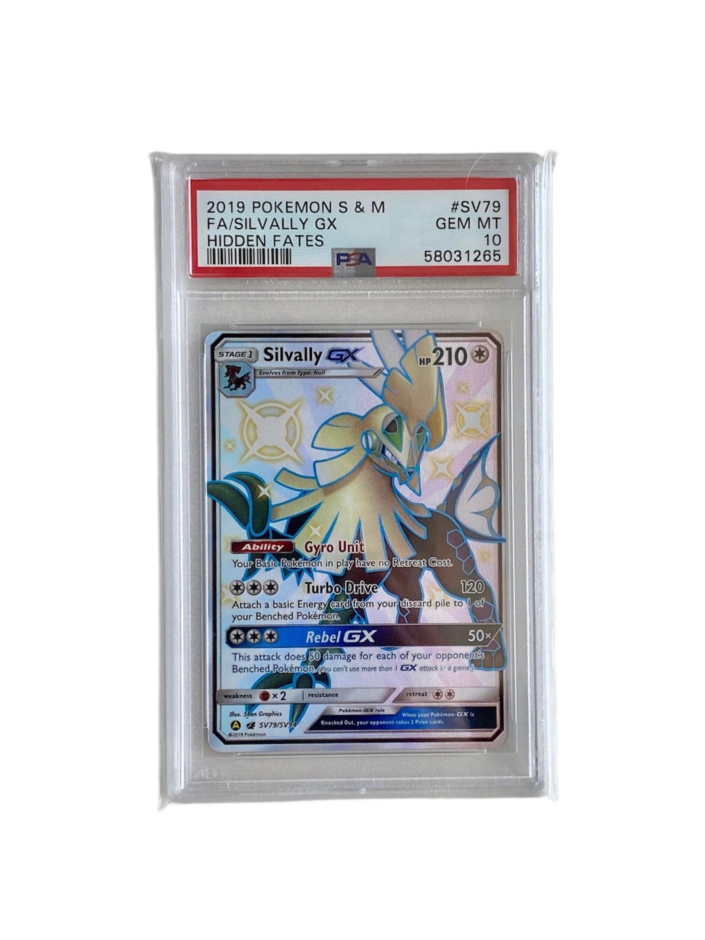 PSA 10 Silvally GX Hidden Fates