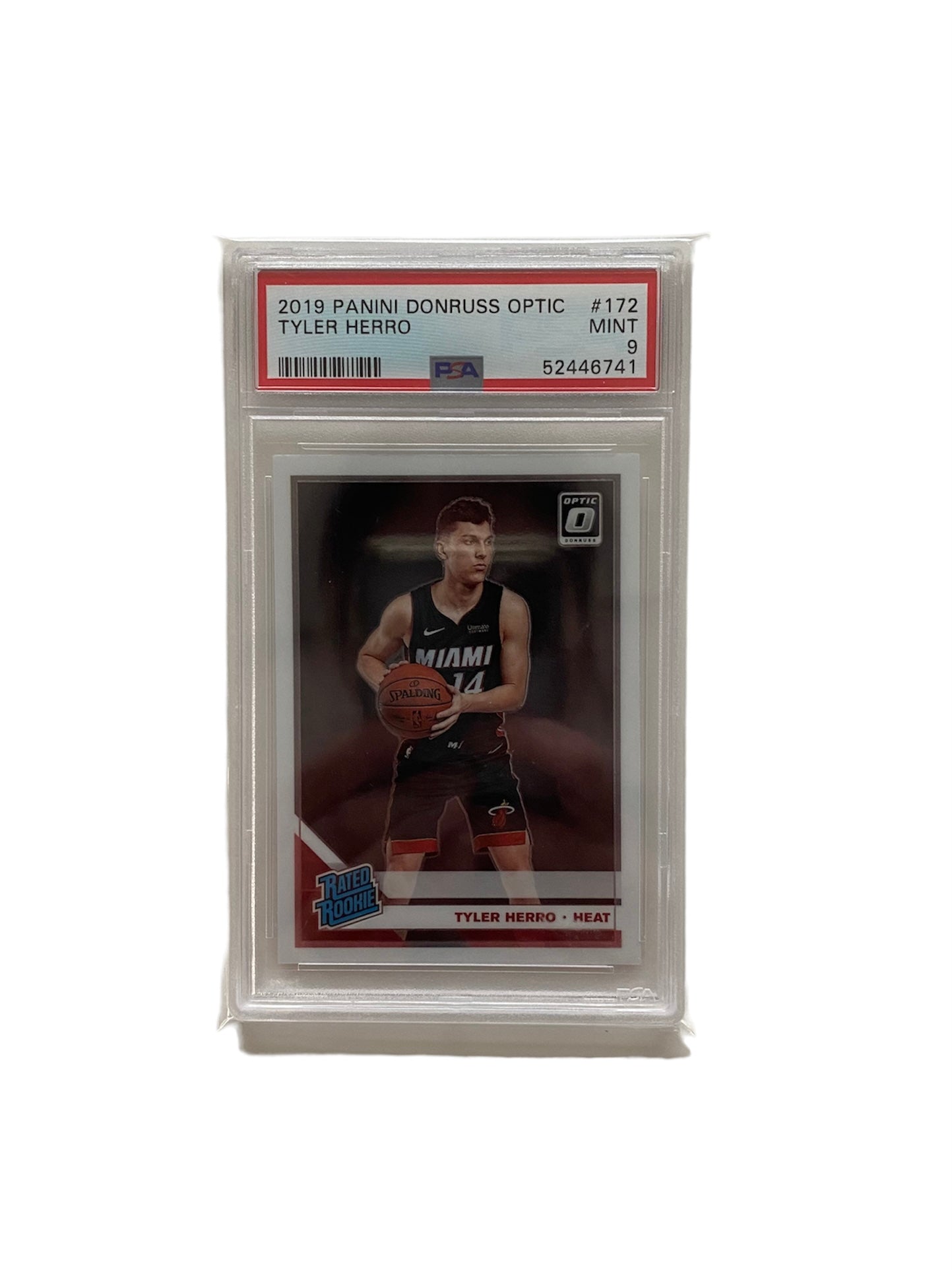 PSA 9 Tyler Herro Panini Donruss Optic