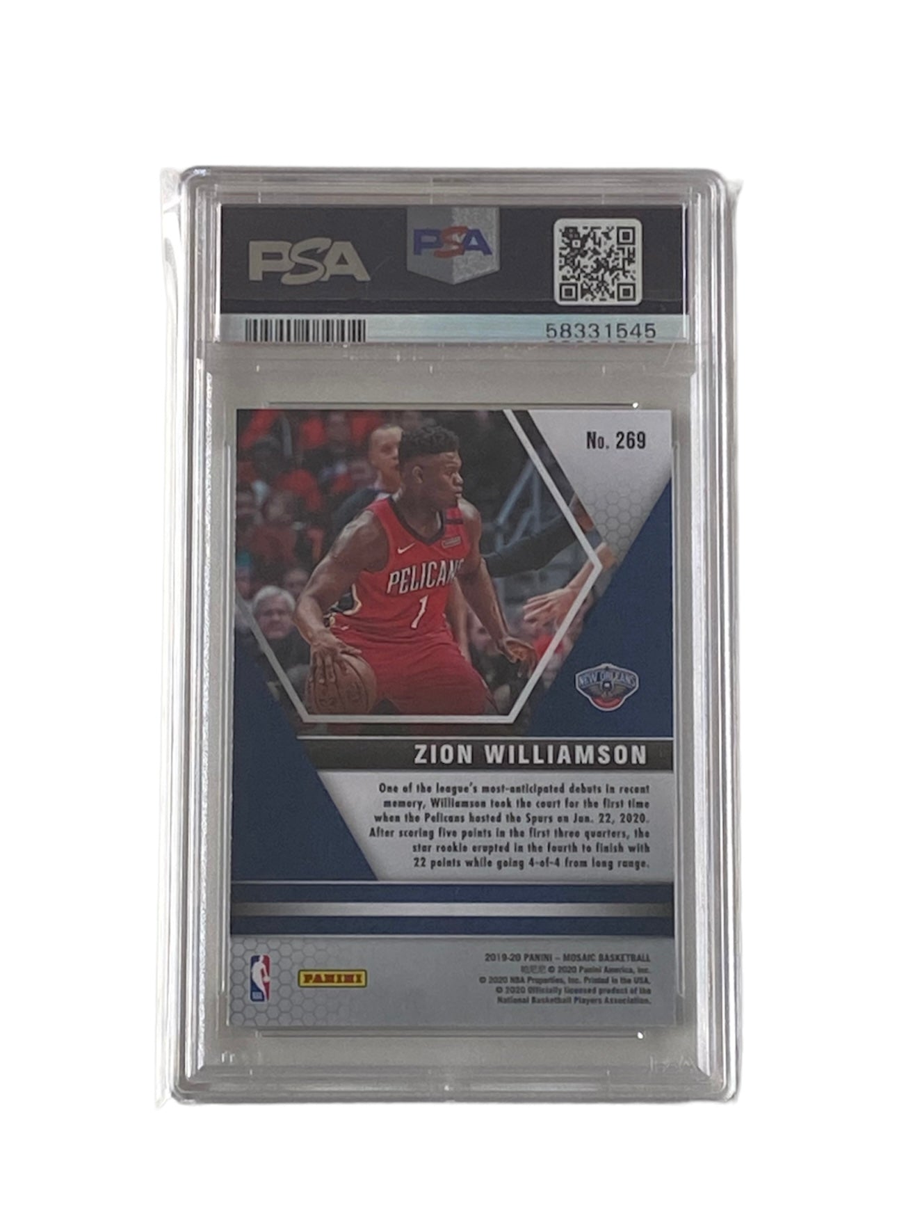 PSA 9 Zion Williamson