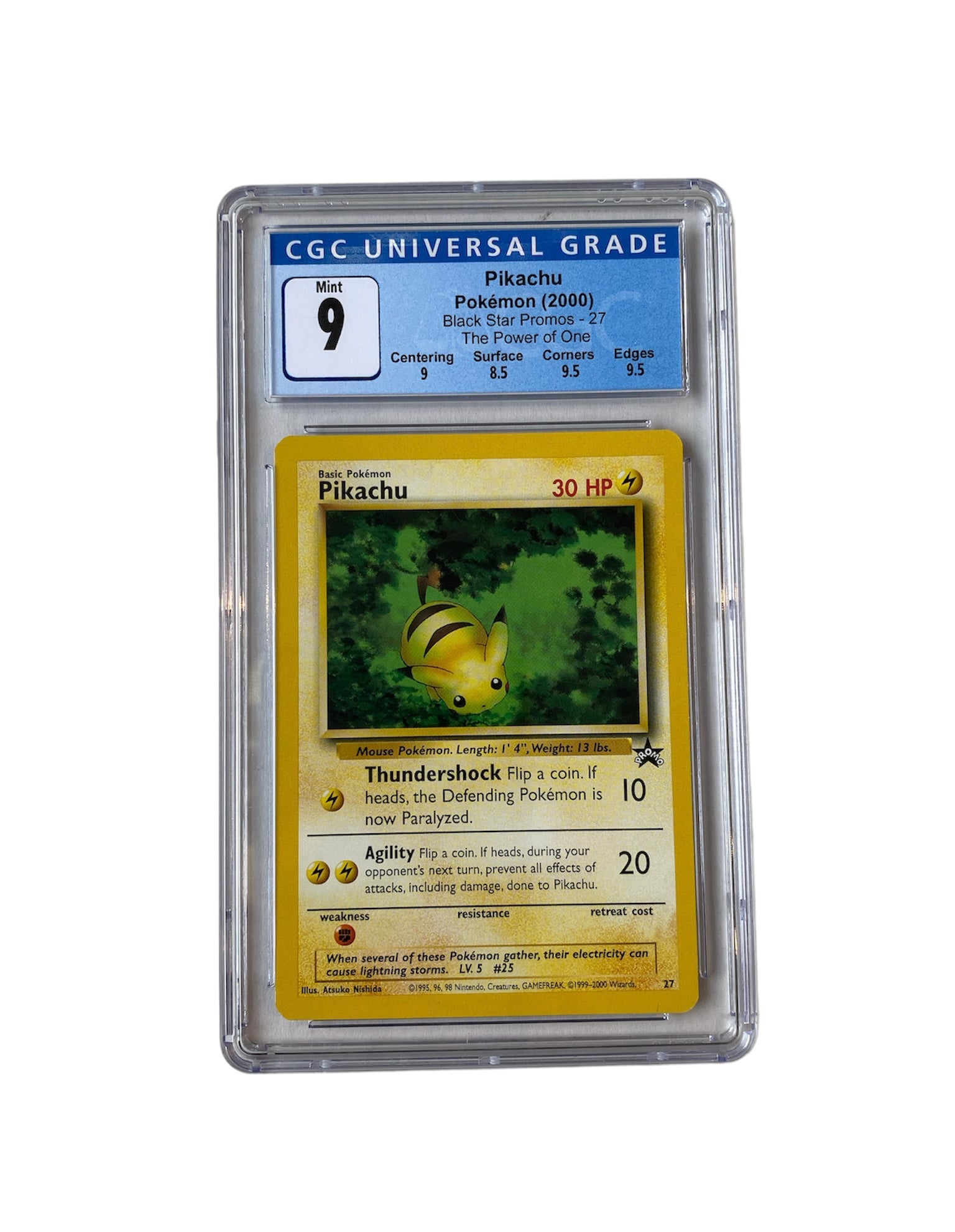 Pokémon Carta Pikachu (291/sm-p) Cgc 9 Psa - Escorrega o Preço