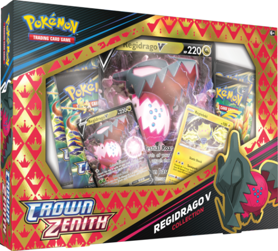 Pokémon: Crown Zenith Collection - Regieleki V or Regidrago V (Random Art)