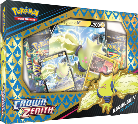 Pokémon: Crown Zenith Collection - Regieleki V or Regidrago V (Random Art)