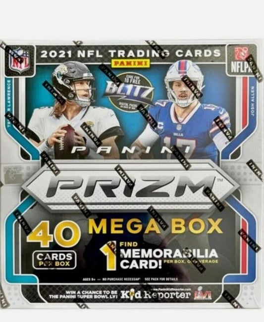 2021 Panini Prizm Football Mega Box (Neon Green Pulsar!)