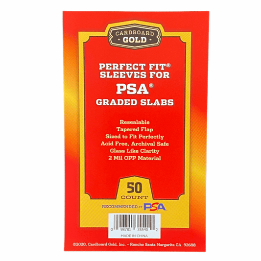 PERFECT FIT SLEEVES FOR PSA GRADED CARDS/SLABS WITH PSA LOGO